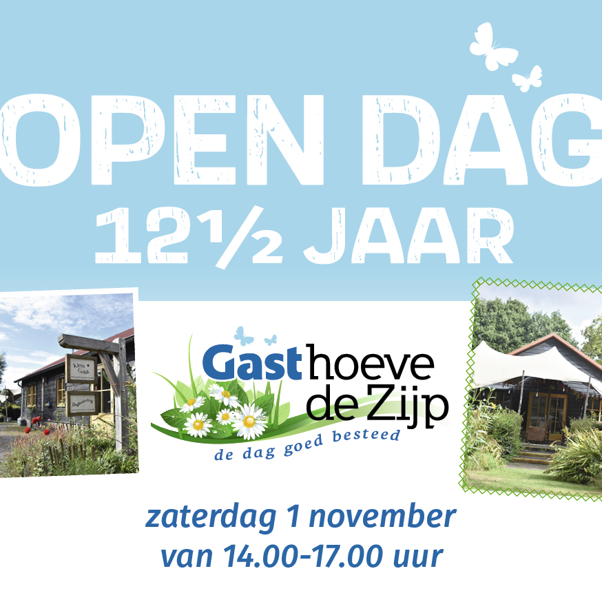 Open Dag 12,5 jaar – zaterdag 1 november 14.00–17.00 uur
